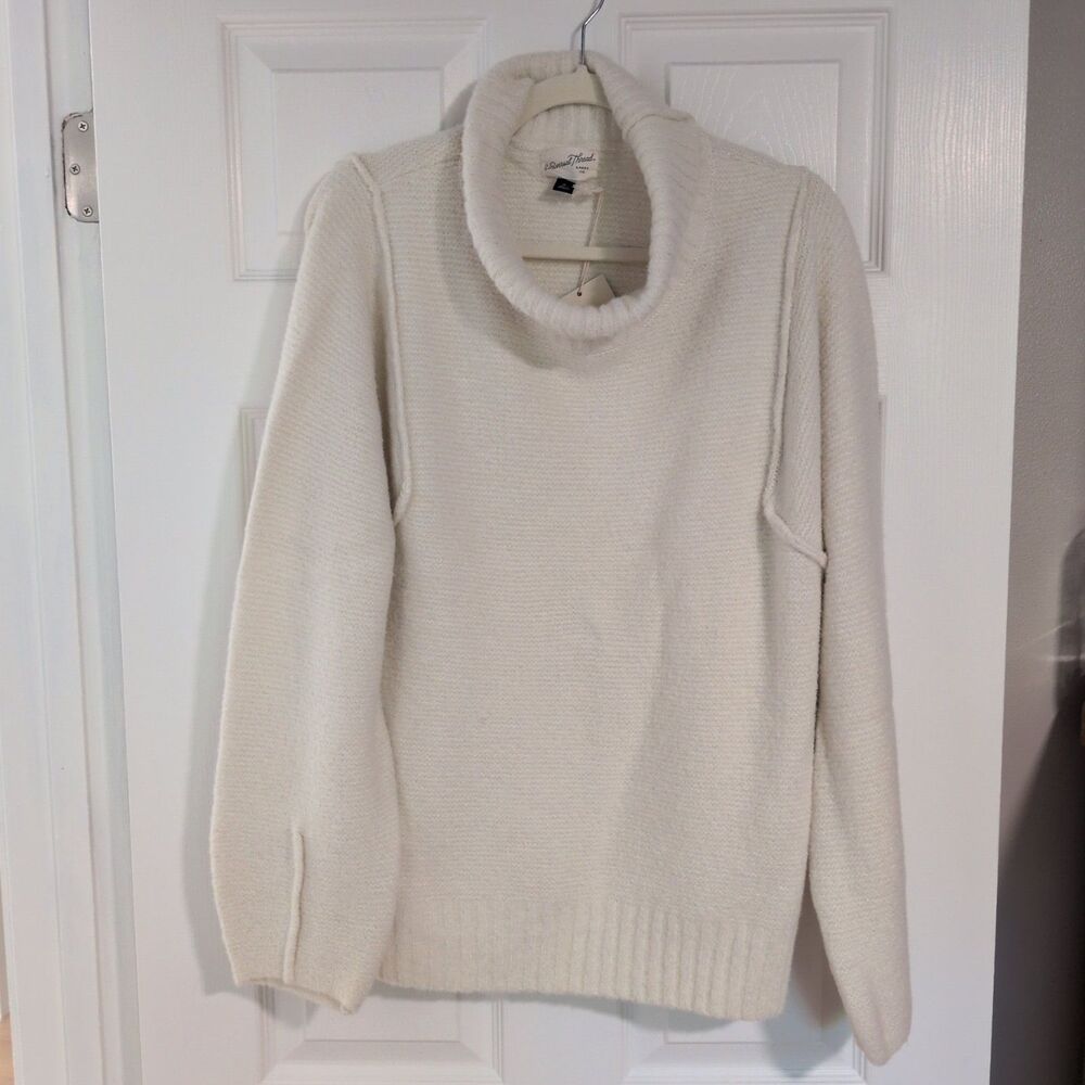 Universal Thread Ivory Cowl Neck Knit Pullover Sweater Long Sleeve XL
